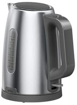 Braun Wasserkocher PurShine WK1500GY, Elektrischer Wasserkocher, 360° Drehbarer Sockel, Wasserstandsanzeige, Kabelaufwicklung, automatische Abschaltfunktion, 1,7L Fassungsvermögen, 2200 W, Grau