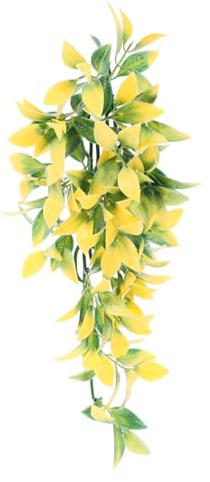 Toyvian Vigne Décorative pour Reptiles Plante Artificielle pour Terrarium Cachette pour Aquarium Décoration De Vigne Suspendue Facile à Installer