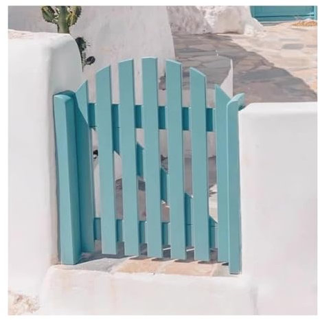 Cancello da giardino personalizzabile con cerniere, kit indipendente per porta recinzione a mezza vita per ingresso di casa e cortile, soluzione di accesso al giardino durevole ed elegante