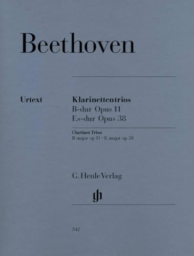 Trio B-Dur op. 11 (Gassenhauer) und Es-Dur op.38. Klarinette (oder Violine), Violoncello, Klavier: Besetzung: Klaviertrios (G. Henle Urtext-Ausgabe)