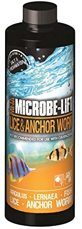 MICROBE-LIFT Lice and Anchor Worm for Saltwater and Freshwater Aquariums and Fish Tanks, 4 Fl Oz