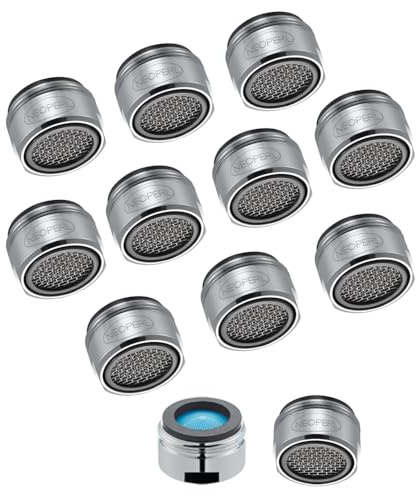 Schläfer 2100026, Neoperl Universal-Strahlregler Wasserhahn Strahlregler M24, Perlator LongLife M24X1, Weicher Stralstrahl klasse A Lit 13.5/min, mit Dichtung 10 Stück