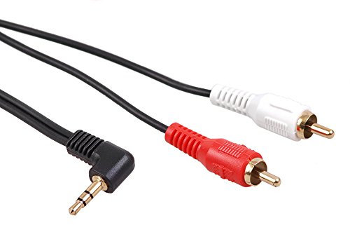 Maclean Cavo Mini Jack 3,5 mm Audio Angolare 2RCA (1 m)