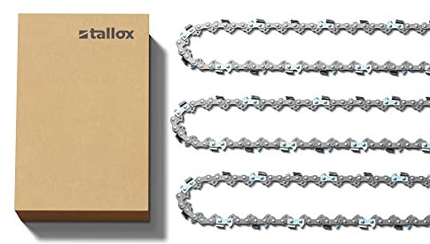 3 tallox Sägeketten .325 1,3 mm 64 TG 38 cm Schwert Halbmeißel kompatibel mit DOLMAR HUSQVARNA