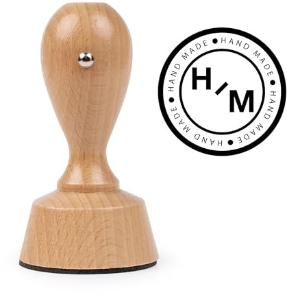 Custom Logo Stamp Personalized Rubber Stamp – Upload Your Artwork | Business Branding Stamp for Packaging, Boxes & Cards | Self-Inking or European Hand Stamp | Round, Square or Rectangle