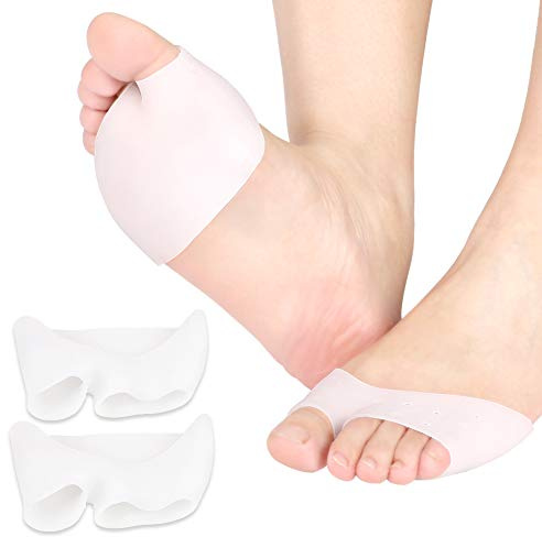 Metatarsal Gel Pads, Metatarsalgie Pad Fußpolster Ballen mit atmungsaktiven Luftlöchern, Vorfußpolster Fußpads Fußballen Kissen Ballenpolster Pumps für Ball Of Foot (Metatarsal Gel Pads)