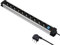 Electraline 61903 Multipresa Alu-Line 10 Posti Polivalenti, Schuko +10/16 A e 1 Interruttore Luminoso, 2 M, con Corpo in Alluminio