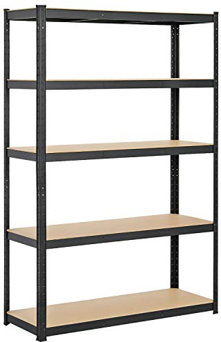 Yaheetech Scaffale Metallo Garage 5 Ripiani 180x120x45 cm Magazzino
