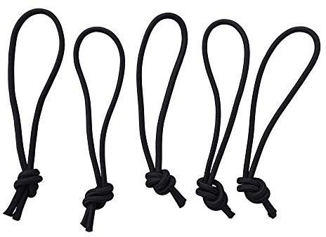 Ho Stevie! Surfboard Leash Strings - Starke und langlebige Schnur für alle Surfbretter, Longboards und SUP (schwarz), 5er-Pack