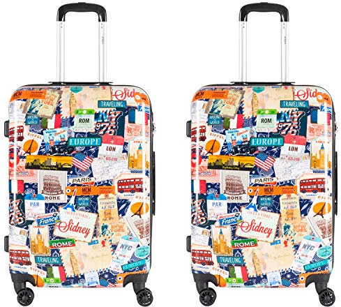 Flight Knight 55x35x20cm easyJet Ryanair Air Berlin Koffer Handgepack & Grober Koffer Mit 4 Rollen.