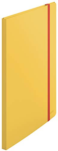 Leitz A4 Sichtbuch, 20 Klarsichthüllen für 40 Blatt, Warmes Gelb, Cosy-Serie, 46700019