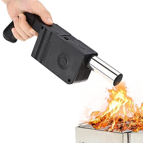 Abbto 5 Stück Luftgebläse für Grill – Küchenventilator für Grill, elektrisches Feuer, Blasebalg, Werkzeug, Grillventilator, Luftgebläse für Picknick, Outdoor, Camping, Kochen, Grill