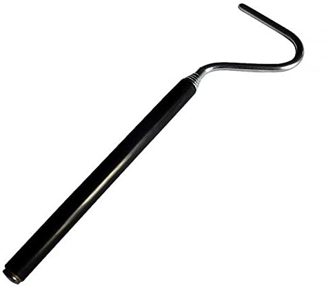 DONGKER Snake Capture Hook, 19,5-66cm Ausziehbarer Schlangenfänger, Teleskop Schlangenhakenaus Edelstahl für Haustierschlangen unter 2 Pfund zu Fangen, wie Kornnattern, Königsnattern usw.