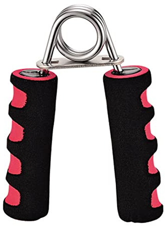 Metall Handgriffverstärker, 10-30 Kg Rutschfester Handtrainer Und Unterarmverstärker Grifftrainer Für Muskelaufbau Und Handrehabilitationsübungen(Rot)
