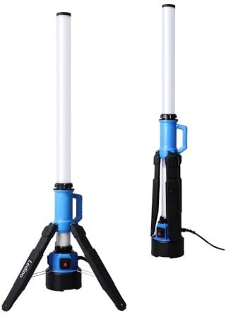 Ledino LED-strålkastare | 60 W | 6 500 lm för optimal arbetsbelysning | vattentät arbet 360 grader | högpresterande byggspotlight inklusive transporthandtag | 30 000 h livslängd |