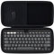 Lebakort Hart Reise Schutz Hülle Etui Tasche für Logitech Pebble Keys 2 K380s K380 Kabellose Multi-Device Bluetooth-Tastatur (Schwarz)