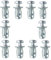 Naisfei Lot de 10 vis pétales M6 x 25 - Ancrage en métal creux robuste pour la décoration de la maison et les fixations sur les cavités et les murs en plaques de plâtre