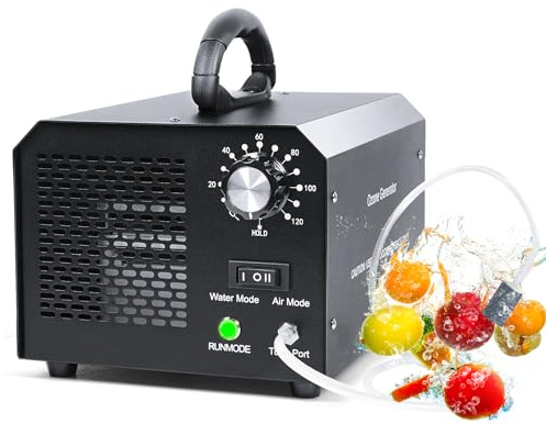 Ozongenerator, FELLAT 30,000 mg/h luftreiniger mit Wasser und Luft Modus, Geruchskiller bis zu 300㎡, Ozongerät Desodorierer mit Zeitschaltuhr für Haustiergerüche Küchengerüche Reinigen Obst Gemüse