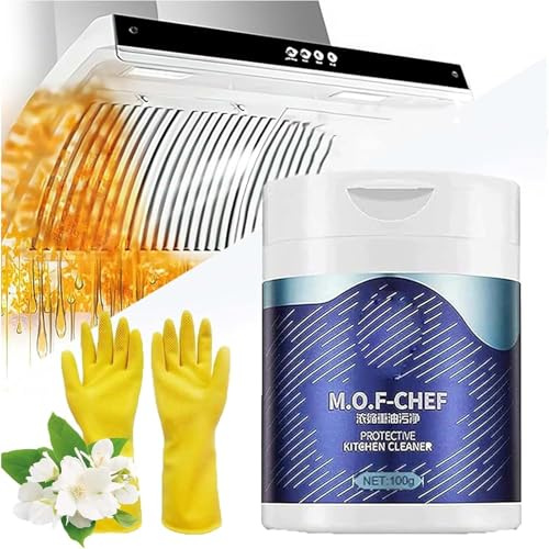 Mof Chef Cleaner Powder, M.o.f Chef Kitchen Cleaner Powder,Heavy Duty Degreaser Cleaner,M O F Chef Cleaning Powder,Super Strong Kitchen Cleaner Powder,All Purpose Cleaner (1 pcs)