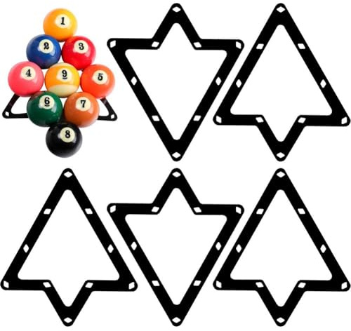 Lpitoy 6 Pcs Magic Ball Rack Magic Rack Sheet, Pool Ball Rack Magic Rack Sheet Billiards Ball Rack Holder Sheet, Triangle Cue Accessories
