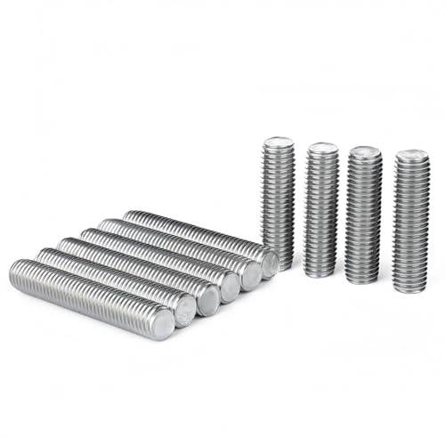 Drenky Gewindestangen M8x40mm Edelstahl A2 V2A Rostschutz mit metrischem Vollgewinde DIN976 Präzisionsstifte für Maschinenbau, Fahrzeugtechnik & Anlagenmontage, 10 Stück