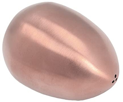 Fayelume Gold Salt Shakers, Egg Cinnamon Sugar Shaker, Copper Salt Dispenser, for Outdoor Barbecue Restaurant Banquet Party (Rose Gold)