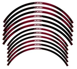 SNWDBH Motorrad-Felgenaufkleber Für XADV X-ADV 750 2021-2024 17″15″ Reflektierendes Felgenband Modifizierte Dekorative Aufkleber Felgenaufkleber vorne und hinten(Farbe 7)