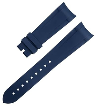 CHCWR 22mm Fluor Gummi Spezial Uhren Band Spezial 41 mm Ziff für Tudor -Gurtbucht GMT gebogen