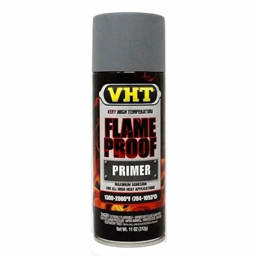 FROST FlameProof High Temperature Primer 312g – Grey, Heat Resistant up to 1093°C | Durable Base Coat for Engine Parts, Exhausts, Manifolds & Automotive Surfaces