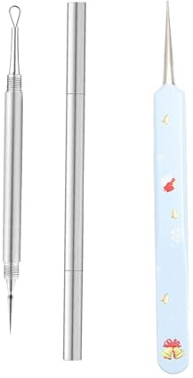 Extractor de Puntos Negros, Acne Remover, Profesional Aguja para Quitar Espinillas, Eliminador de Puntos Negros para Nariz y Rostro