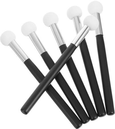 FRCOLOR 6pcs Mushroom Sponge Makeup Brush Applicators for Foundation Concealer Face Body Reusable Sponge Makeup Brushes for Women