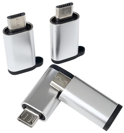 CanQuanSWZX 4PCS Adaptateur USB C vers Micro USB, Adaptateur USB Type C Femelle vers Micro USB Mâle pour Charge et Transfert de Données pour Smartphones, Tablettes et Autres Périphériques