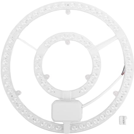 Yanmis Kit Luce Retrofit LED da 12 Pollici 72W Sostitutivo Rotondo, Modulo Plafoniera Bianca ad Alta Luminosità con Dissipazione Calore 50.000 Ore