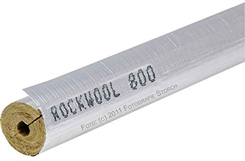 Rohrisolierung Rockwool 800 WLG035 für 28mm Rohr, 20mm Dämmstärke, Länge 1m