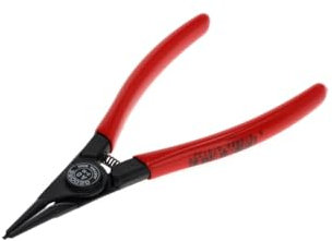 GEDORE Circlip pliers for outer circlips, With opening spring/finger protection, Straight jaws, Tip dia. 0.9 mm, 8000 A 0