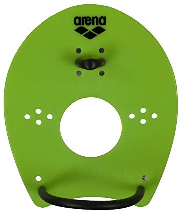 arena unisex svärm tävling träningshjälp hand paddel elit för teknisk regnning, grön (Acid lime-svart), L
