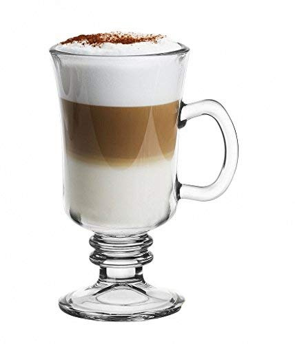 Topkapi 44856 Irish Coffee Glühwein Gläser mit Henkel - 6 Stück, ~225 ml