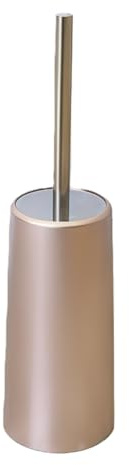 Scopino Bagno Scopino Set di spazzole per WC dorato per bagno, installazione libera a pavimento, WC morbido, portaspazzole ad angolo morto-Oro rosa