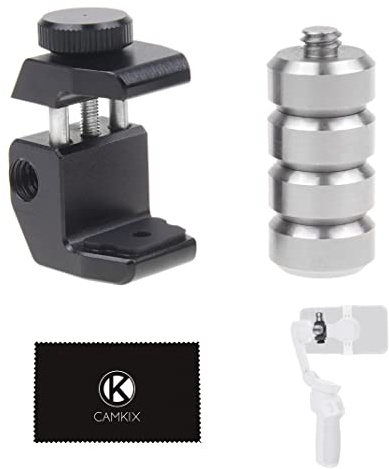Camkix Conjunto de Contrapeso de Cardán para Teléfonos Inteligentes - 1X Contrapeso de Clip, 4X Tornillos Estabilizadores - Compatible con DJI Osmo Mobile 1/2, Zhiyun Smooth 4, Zhiyun Smooth Q