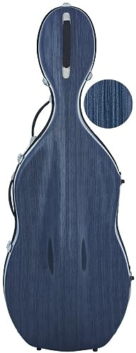 Cellokoffer Fiberglass 4/4 Classic steel effect marineblau M-case