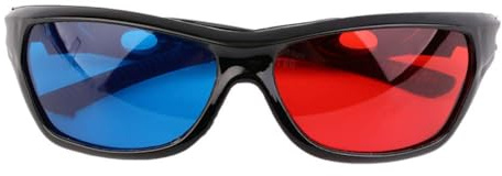 1Pcs Black Adult Black Frame Red Blue 3D Glasses for Dimensional Anaglyph Movie Game 3D Viewing Glasses