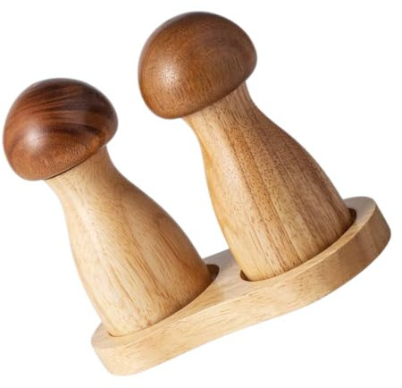 1 Jeu Moulin à poivre pots de sucre moulin à sel de mer broyeur dassaisonnement moulin à sel portatif poivre noir Portable Boîte costume deux pièces le Chili en bois