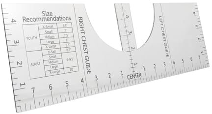 EXCEART 2stücke Shirt Ausrichtungslineal Transparent T-shirt Guide Ruler Für Präzises Design Nähzubehör Für Sublimation Und Druck Langlebig Und Leicht Ablesbar