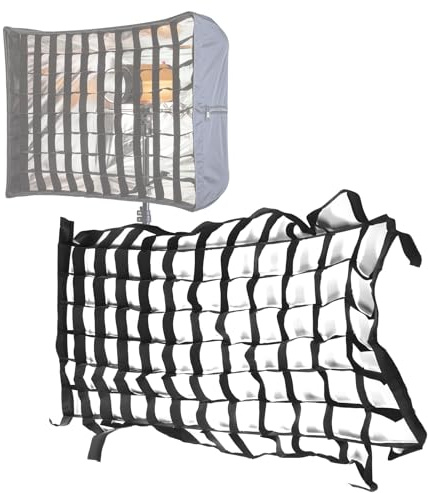 Rejilla Celular Softbox de Fotografía de 50x70 Cm rejilla de panal para softbox Rejilla de Softbox de Nailon, Malla Plegable, para Accesorios de Fotografía de Mjuka lådor