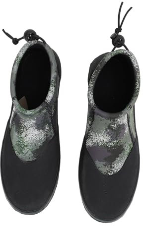 SUNGOOYUE Scarpe da Pesca in Neoprene Antiscivolo con Suola in Feltro con Chiodi in Acciaio, Stivali da Pesca Verdi OD Leggeri e Confortevoli Traspiranti per Uomo Donna, Adatti per la