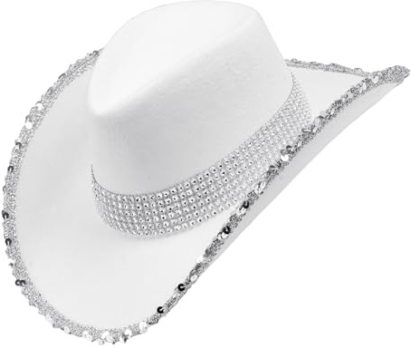 W WIDMANN MILANO Party Fashion - Cappello da cowgirl/cowboy, cappello western, accessorio carnevale, addio al celibato