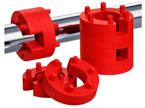 8x XENOHYPE PRO ROT 21mm Federwegsbegrenzer mit 6-Fach Positionierung Federwegbegrenzer Ø Innen: 21mm / Außen: 40mm