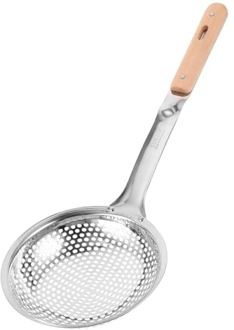 Holibanna Pantalla De Aceite Colador Espumadera Metálica Para Cocina Filtro Aceite Cocina Con Cuchara Ranurada Espumadera Para Cocinar