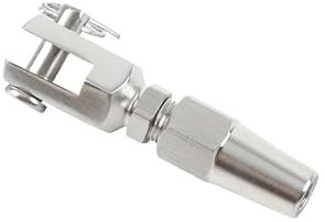 Presillas Cable Acero 1 Uds 3/4/5/6/8mm cuerda de alambre de acero inoxidable 316 horquilla sin Swageless/Cable de Terminal de mandíbula montaje DIY Instalación rápida Abrazaderas De Cuerda De Cable(F