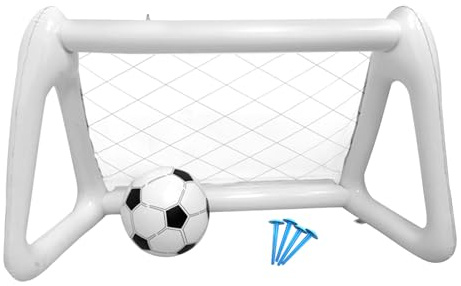 Portería de Fútbol para Jardín | Red Hinchable para Portería de Fútbol,Juguetes Interactivos con Estacas, Actividades Deportivas Familiares para Niños Y Adultos